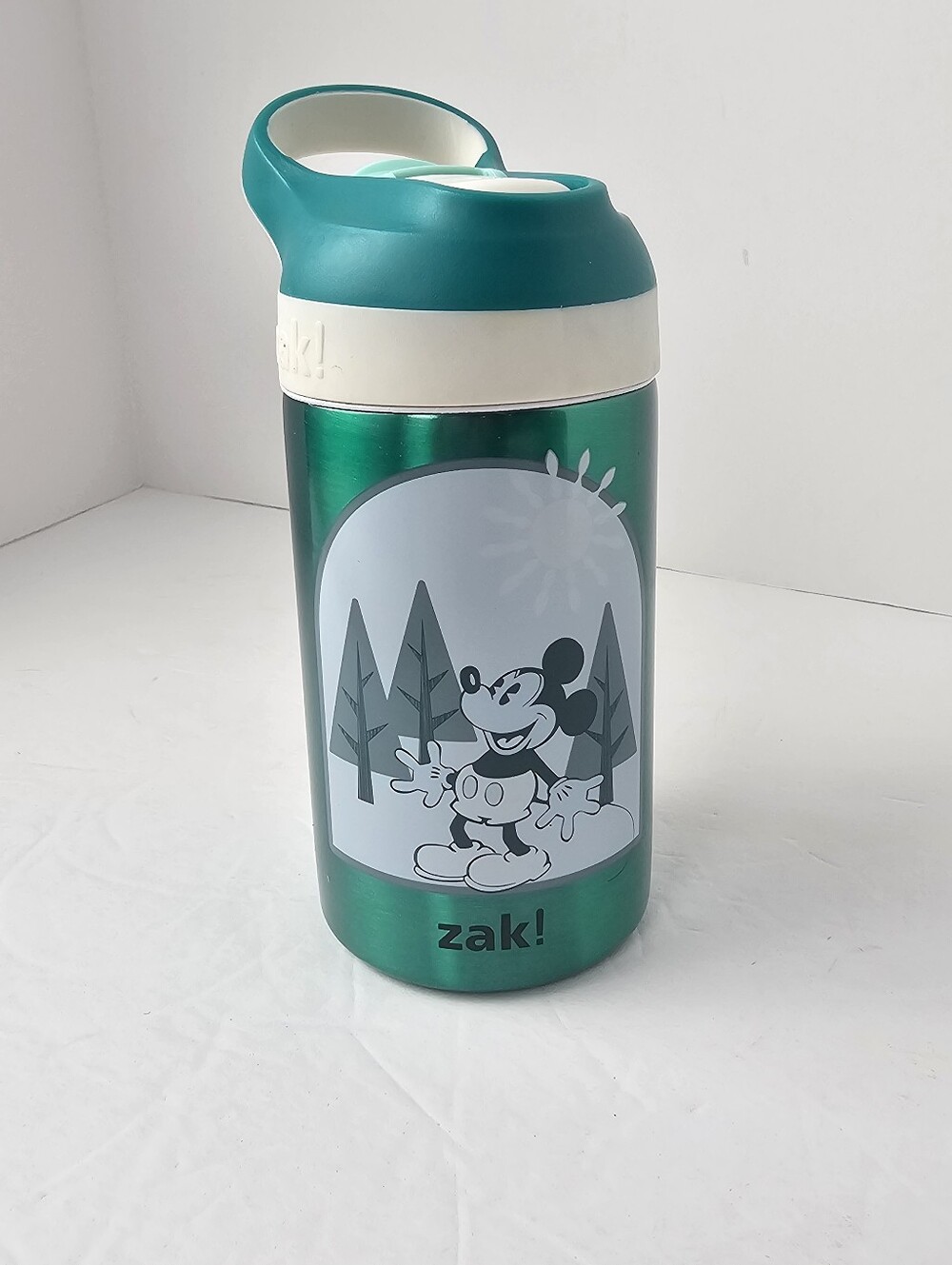 Zak! Children’s Mickey Mouse Leakproof Water Bottle Cup 15.5oz NWT Carry Handle